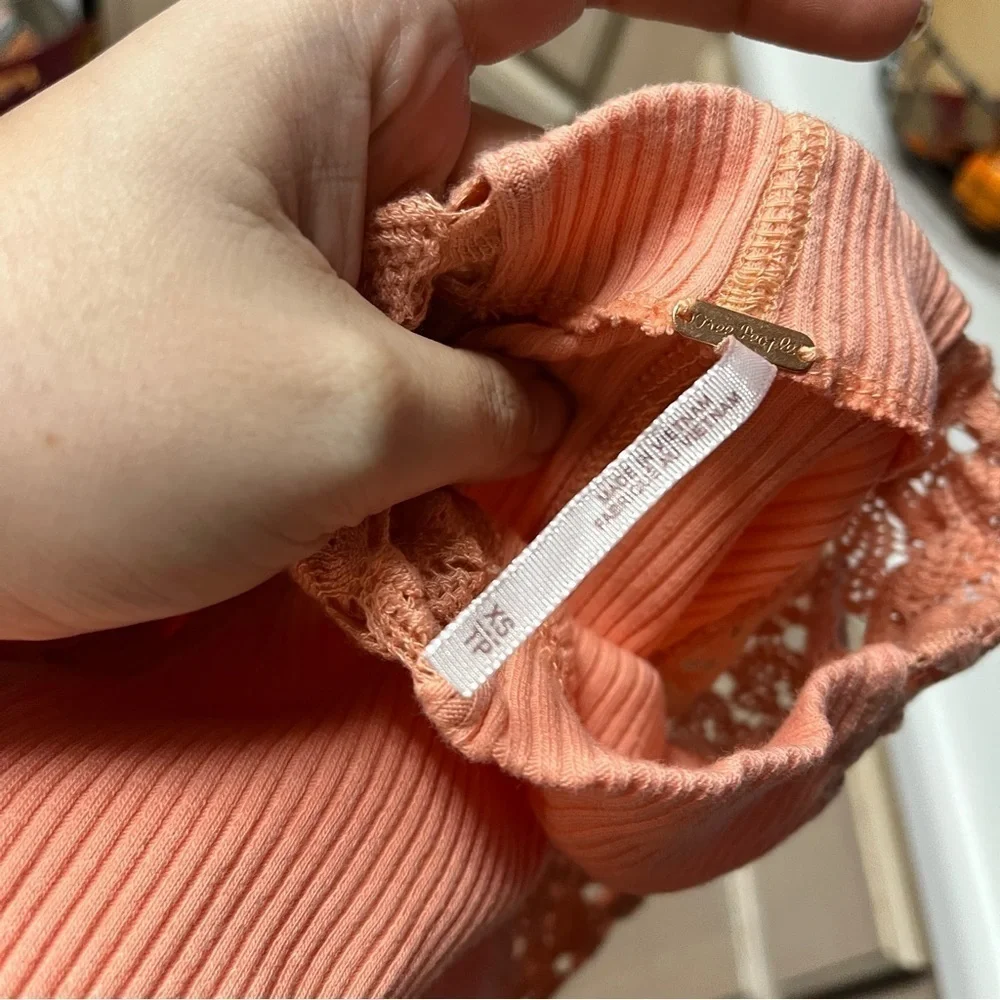 Free People Clemente Top Winter Coral XS I
